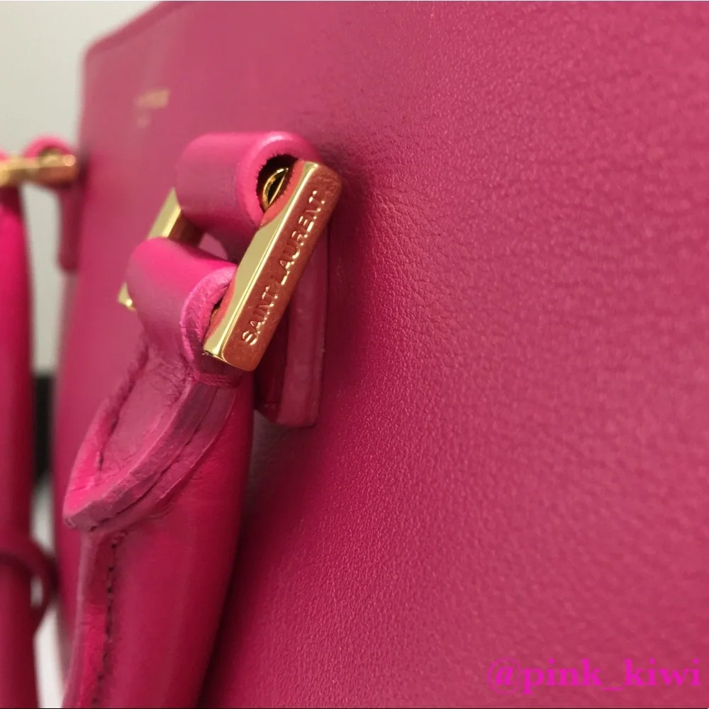 Saint Laurent Small Cabas Leather Satchel